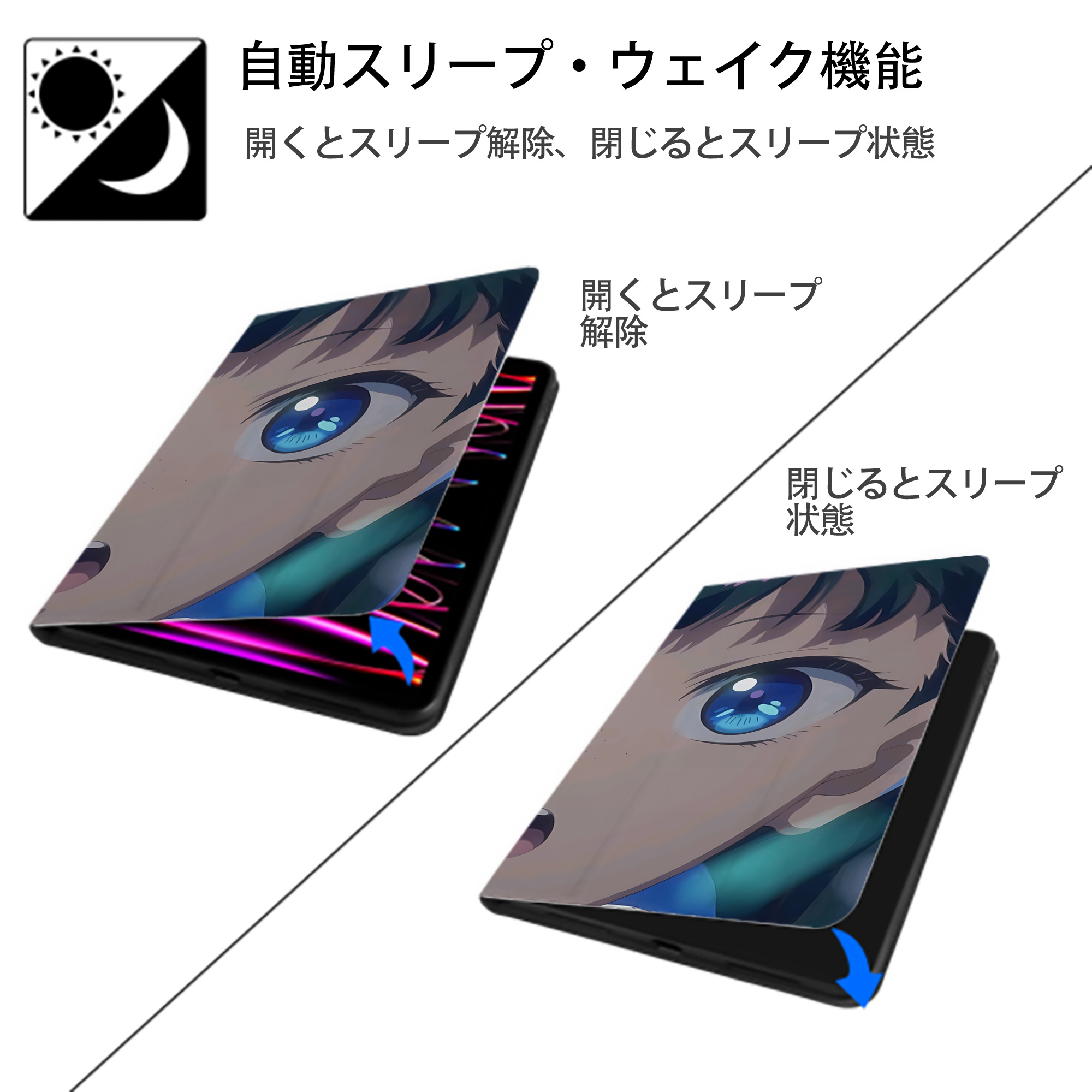 薬屋のひとりごと The Apothecary Diaries IPad ケース ブック型 PUレザー TPU 耐衝撃 軽量 薄型 ペン収納なし 全面保護 IPad 各モデル対応