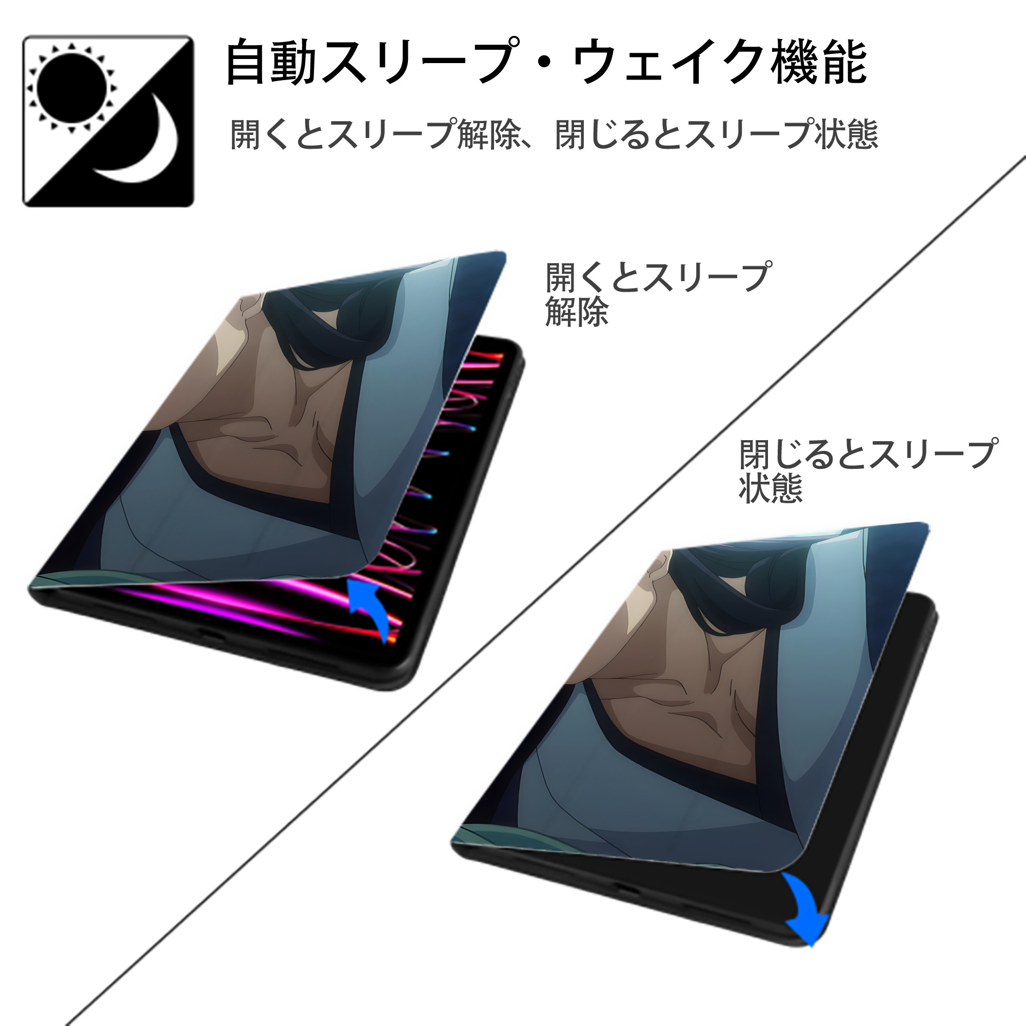 薬屋のひとりごと The Apothecary Diaries IPad ケース ブック型 PUレザー TPU 耐衝撃 軽量 薄型 ペン収納なし 全面保護 IPad 各モデル対応