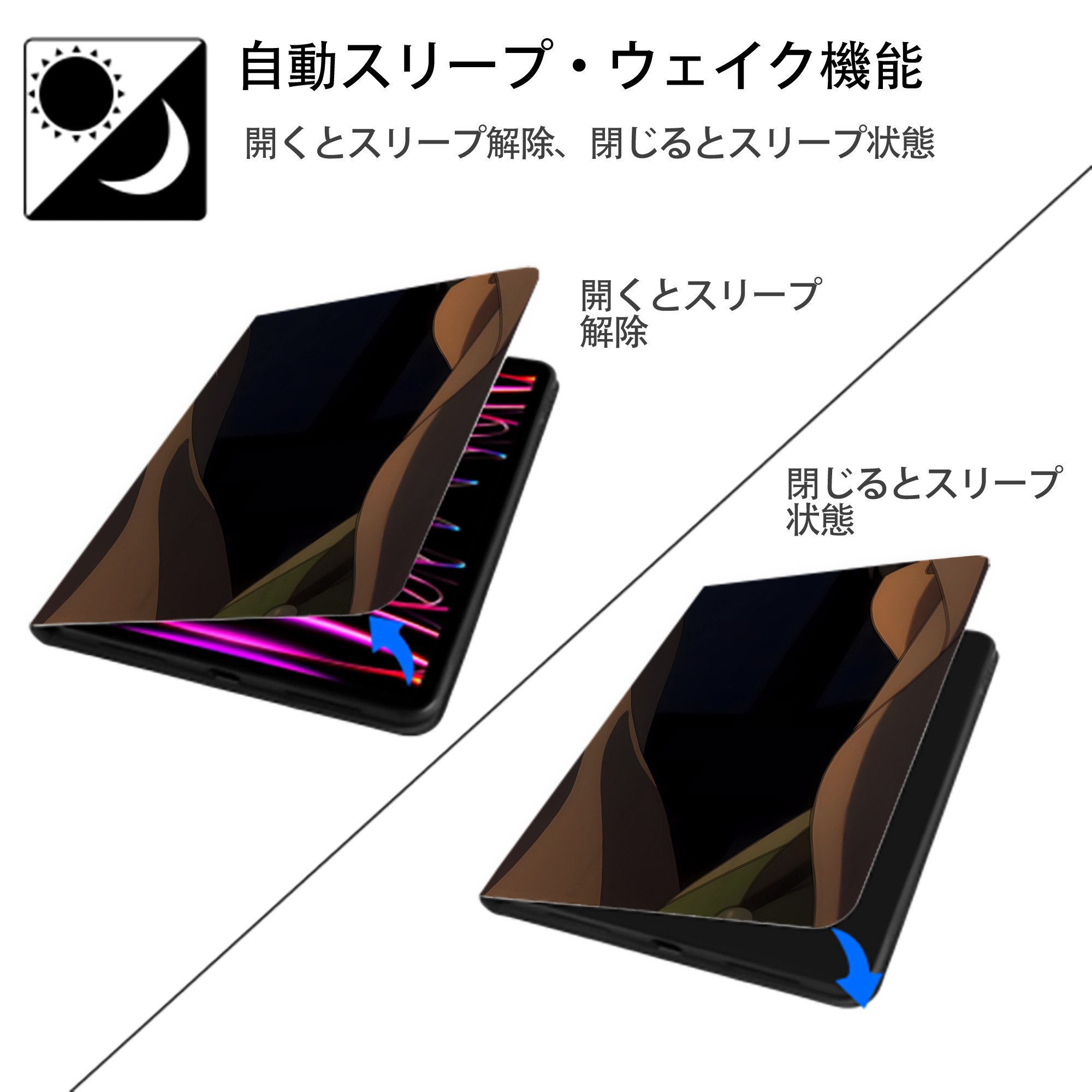 薬屋のひとりごと The Apothecary Diaries IPad ケース ブック型 PUレザー TPU 耐衝撃 軽量 薄型 ペン収納なし 全面保護 IPad 各モデル対応