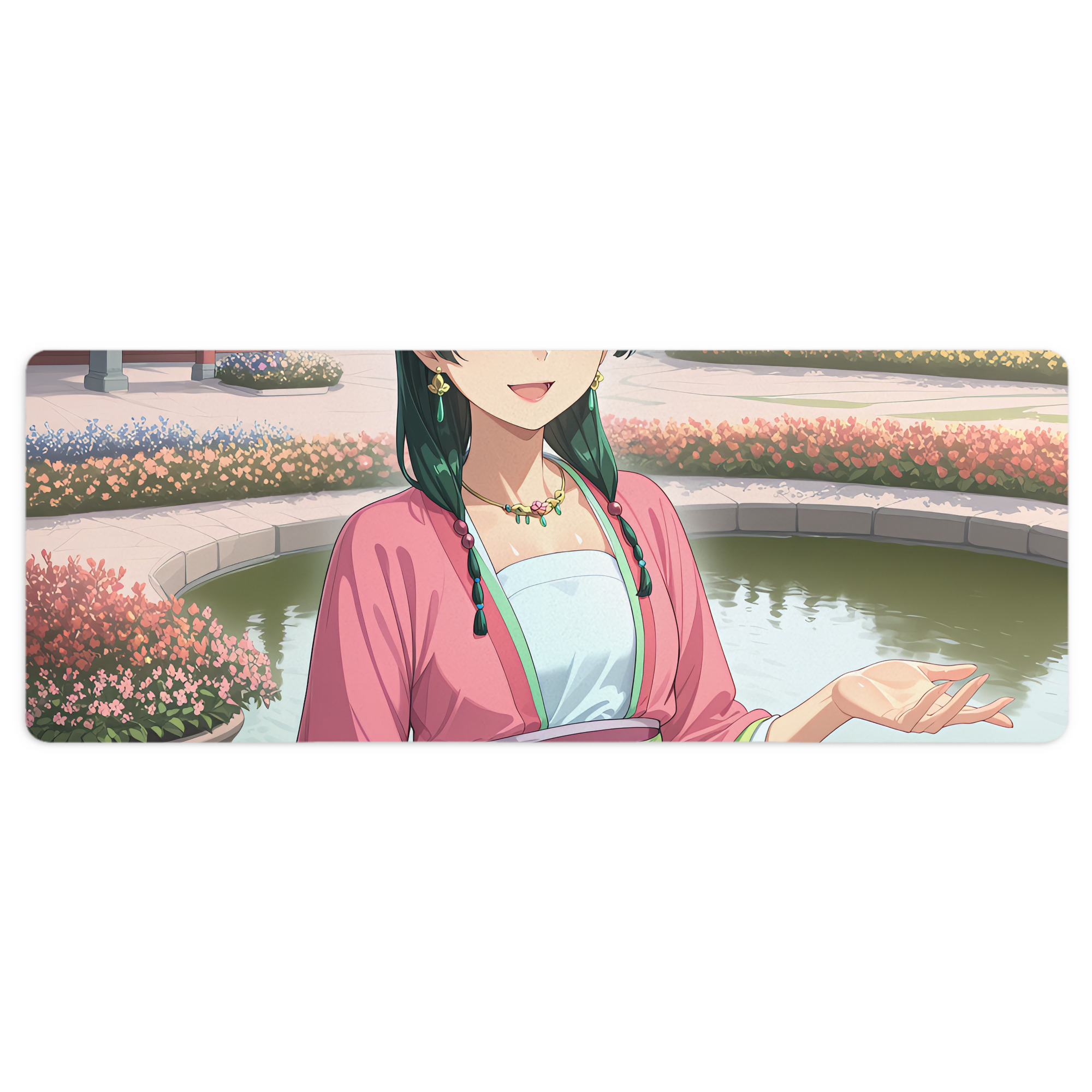 （画像用） 薬屋のひとりごと The Apothecary Diaries ステッチ加工 大判デスクマット／滑り止めマウスパッド