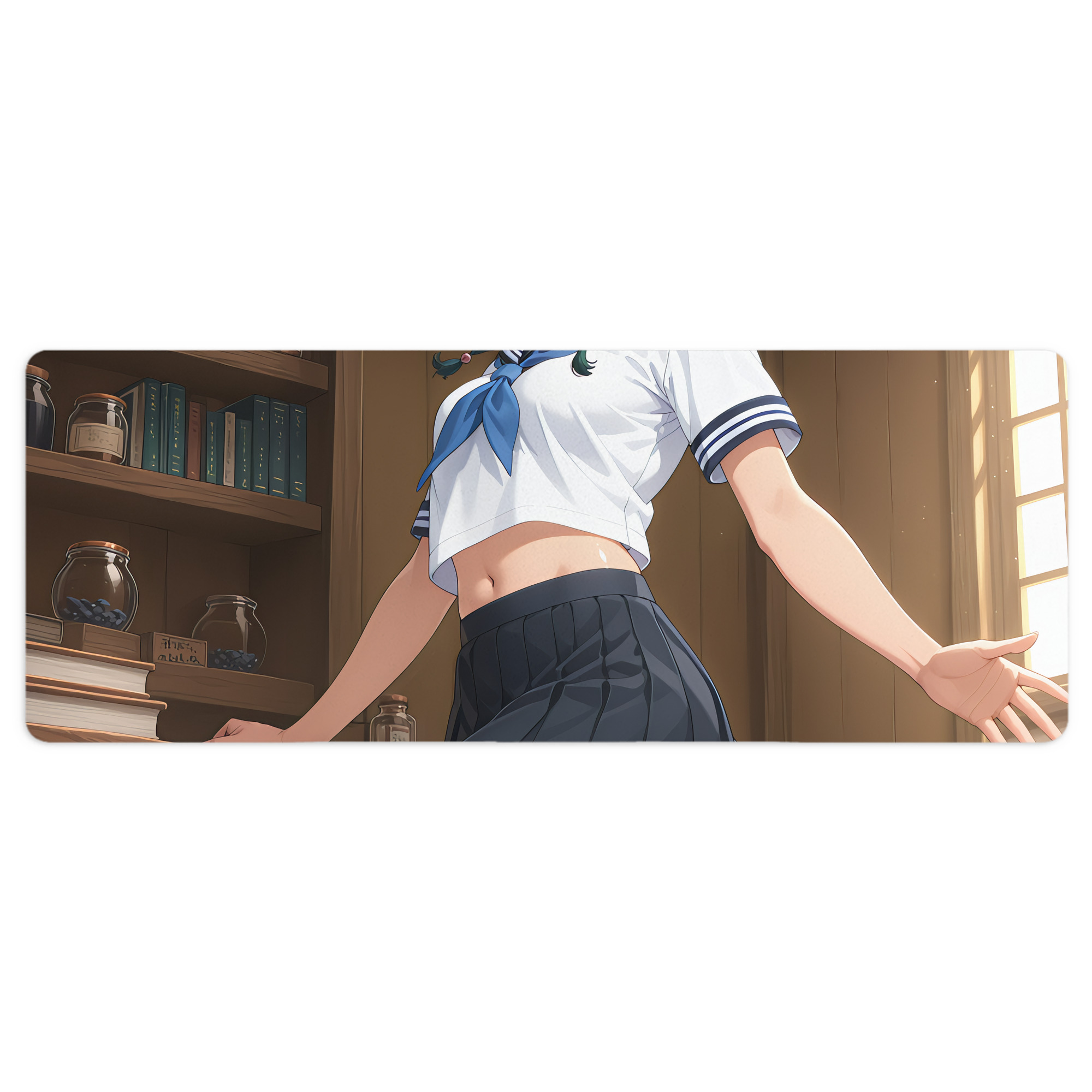 （画像用） 薬屋のひとりごと The Apothecary Diaries ステッチ加工 大判デスクマット／滑り止めマウスパッド