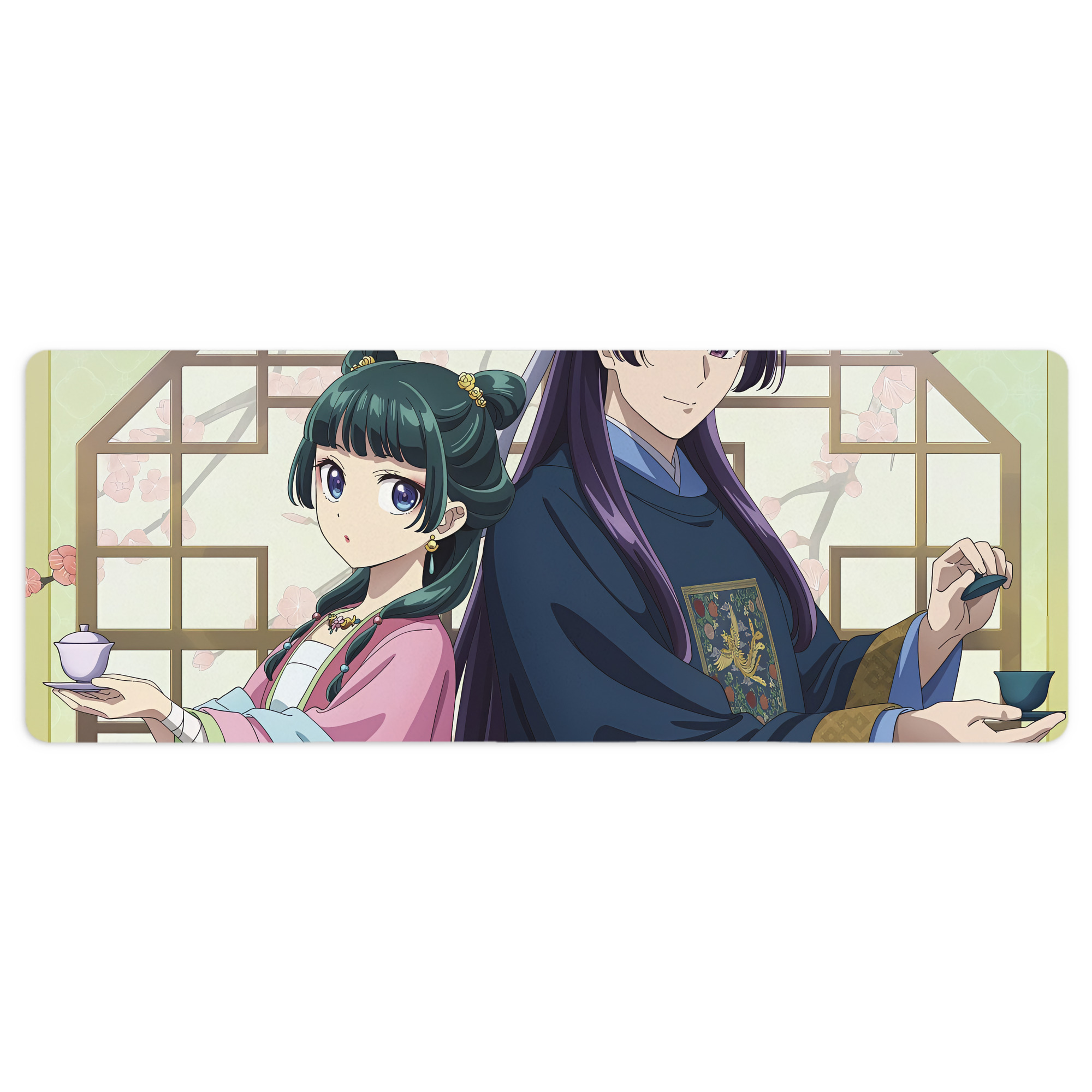 （画像用） 薬屋のひとりごと The Apothecary Diaries ステッチ加工 大判デスクマット／滑り止めマウスパッド