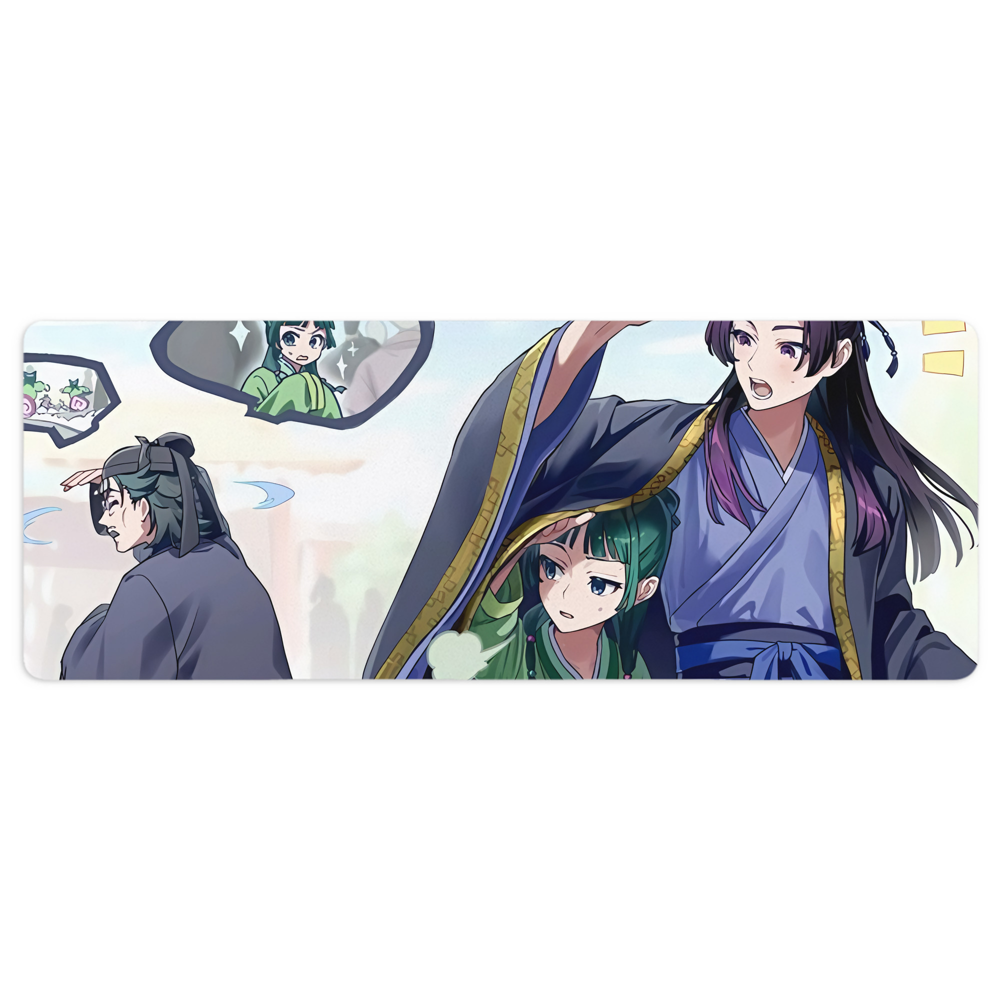 （画像用） 薬屋のひとりごと The Apothecary Diaries ステッチ加工 大判デスクマット／滑り止めマウスパッド