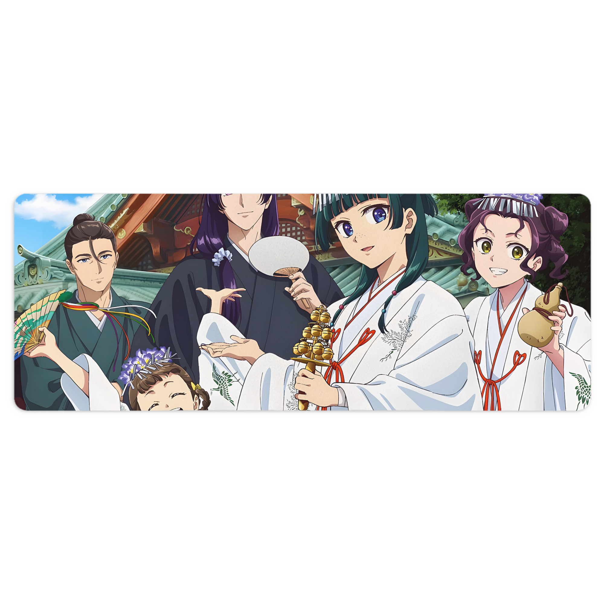 （画像用） 薬屋のひとりごと The Apothecary Diaries ステッチ加工 大判デスクマット／滑り止めマウスパッド