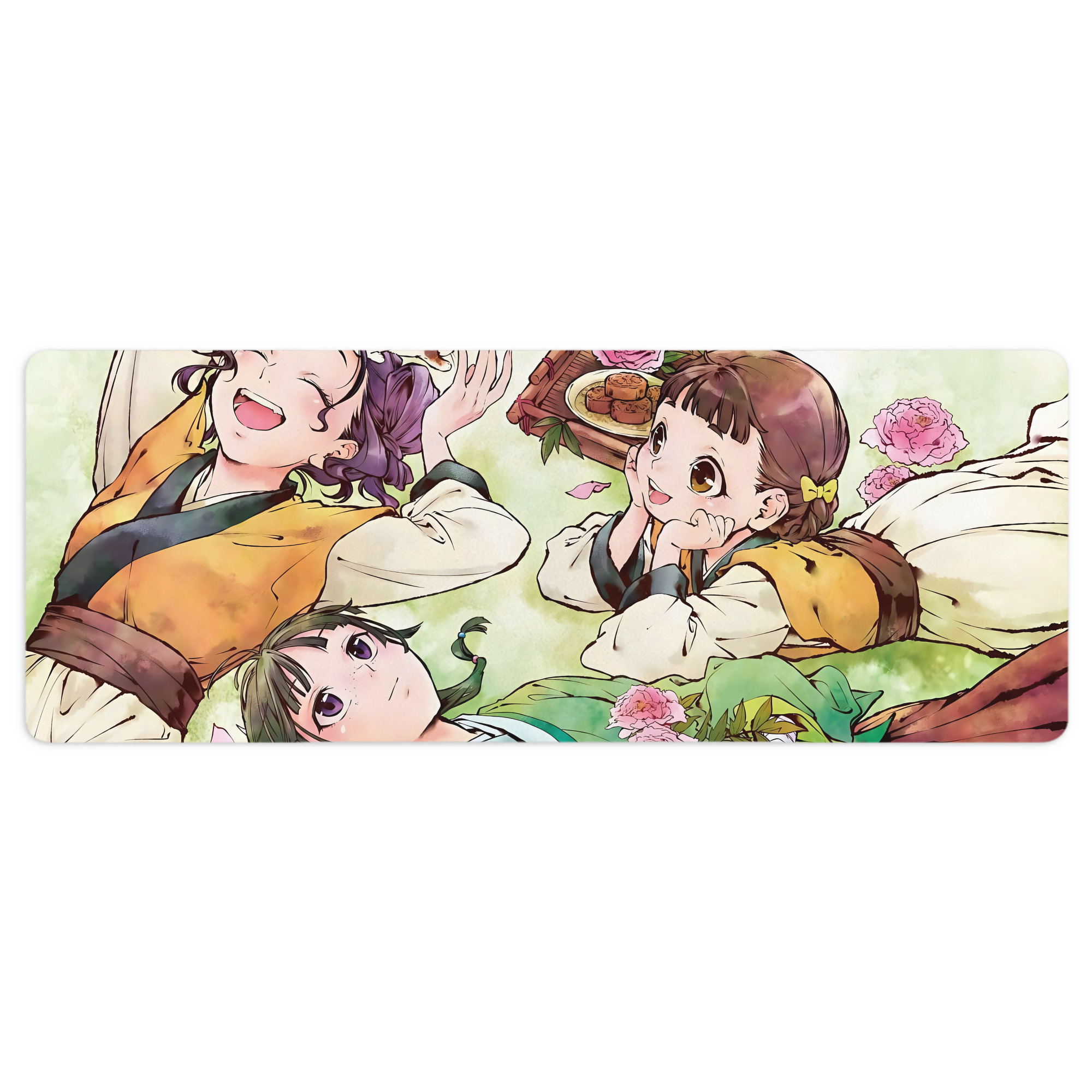 （画像用） 薬屋のひとりごと The Apothecary Diaries ステッチ加工 大判デスクマット／滑り止めマウスパッド