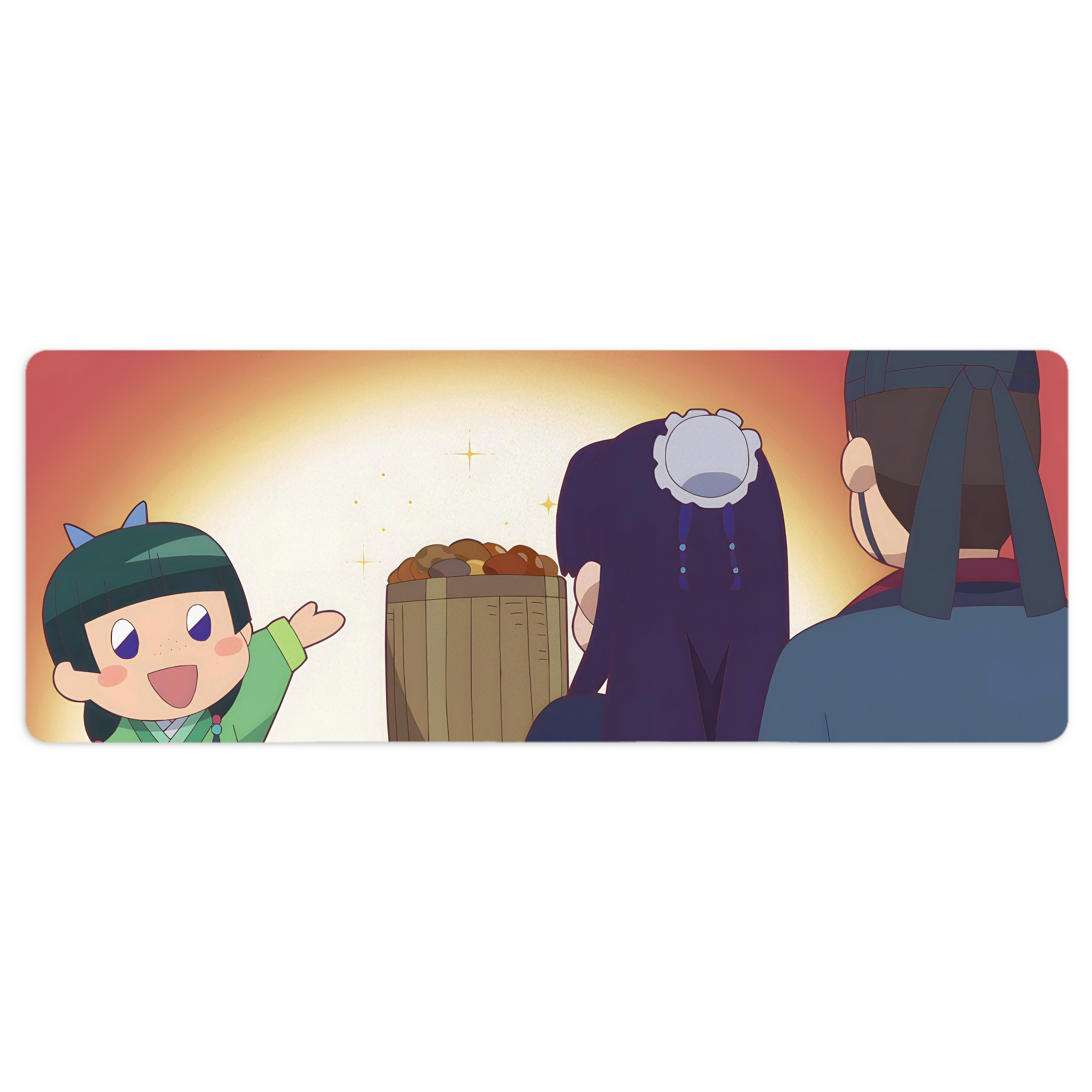 （画像用） 薬屋のひとりごと The Apothecary Diaries ステッチ加工 大判デスクマット／滑り止めマウスパッド