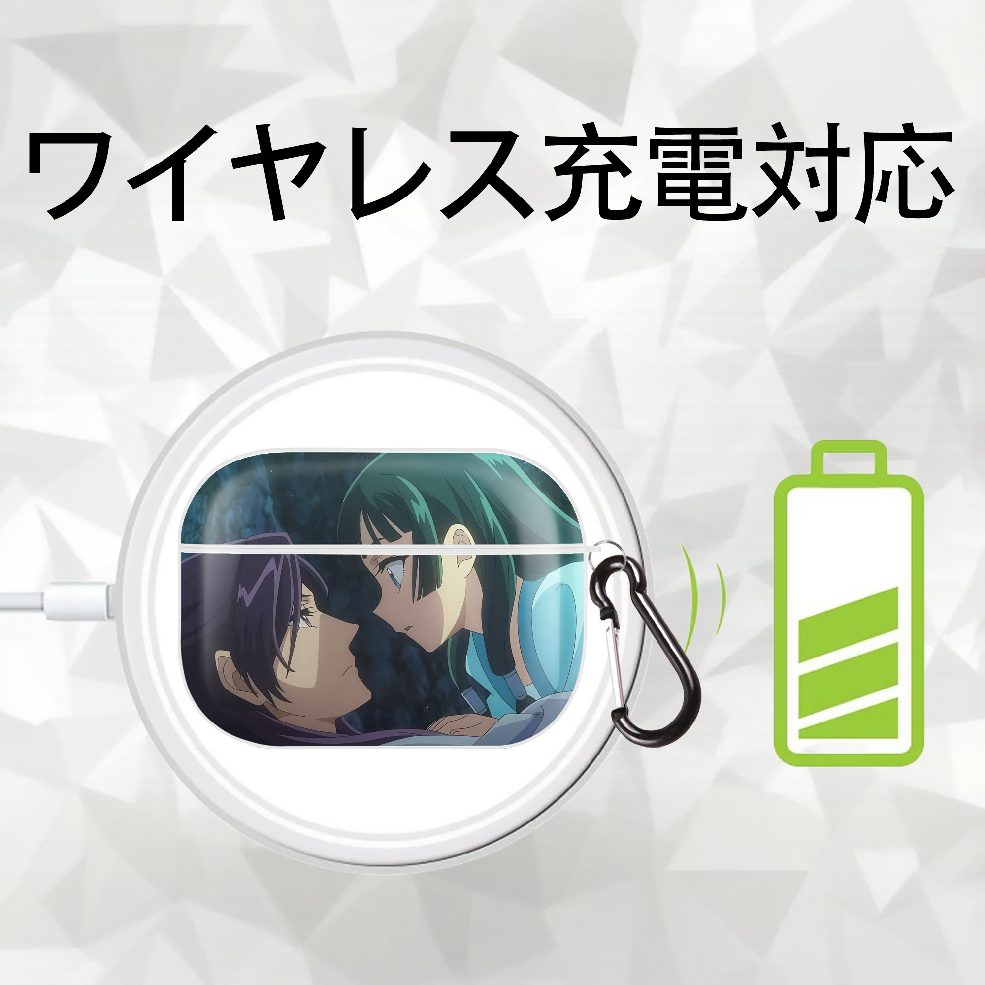 薬屋のひとりごと The Apothecary Diaries 【AirPods Pro用】ハードシェル保護ケース 耐衝撃・防指紋・カラビナ付き商品仕様