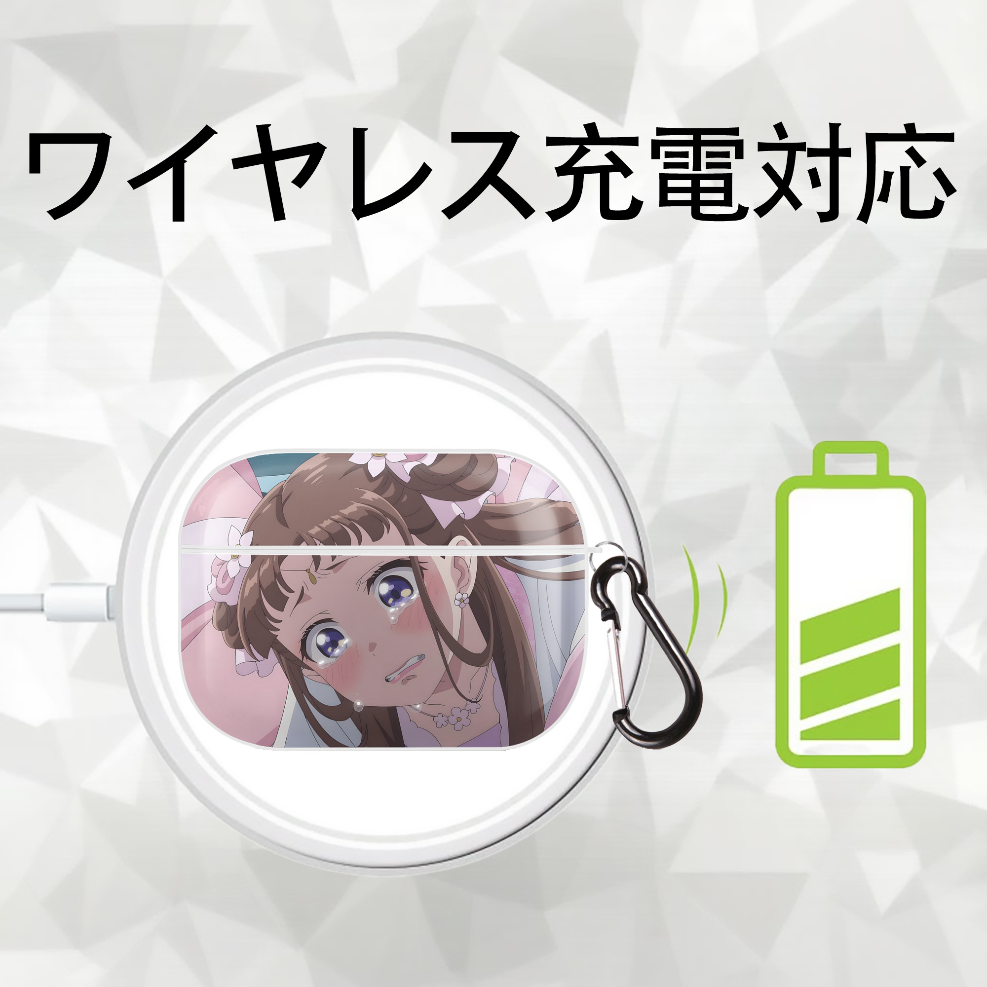 薬屋のひとりごと The Apothecary Diaries 【AirPods Pro用】ハードシェル保護ケース 耐衝撃・防指紋・カラビナ付き商品仕様