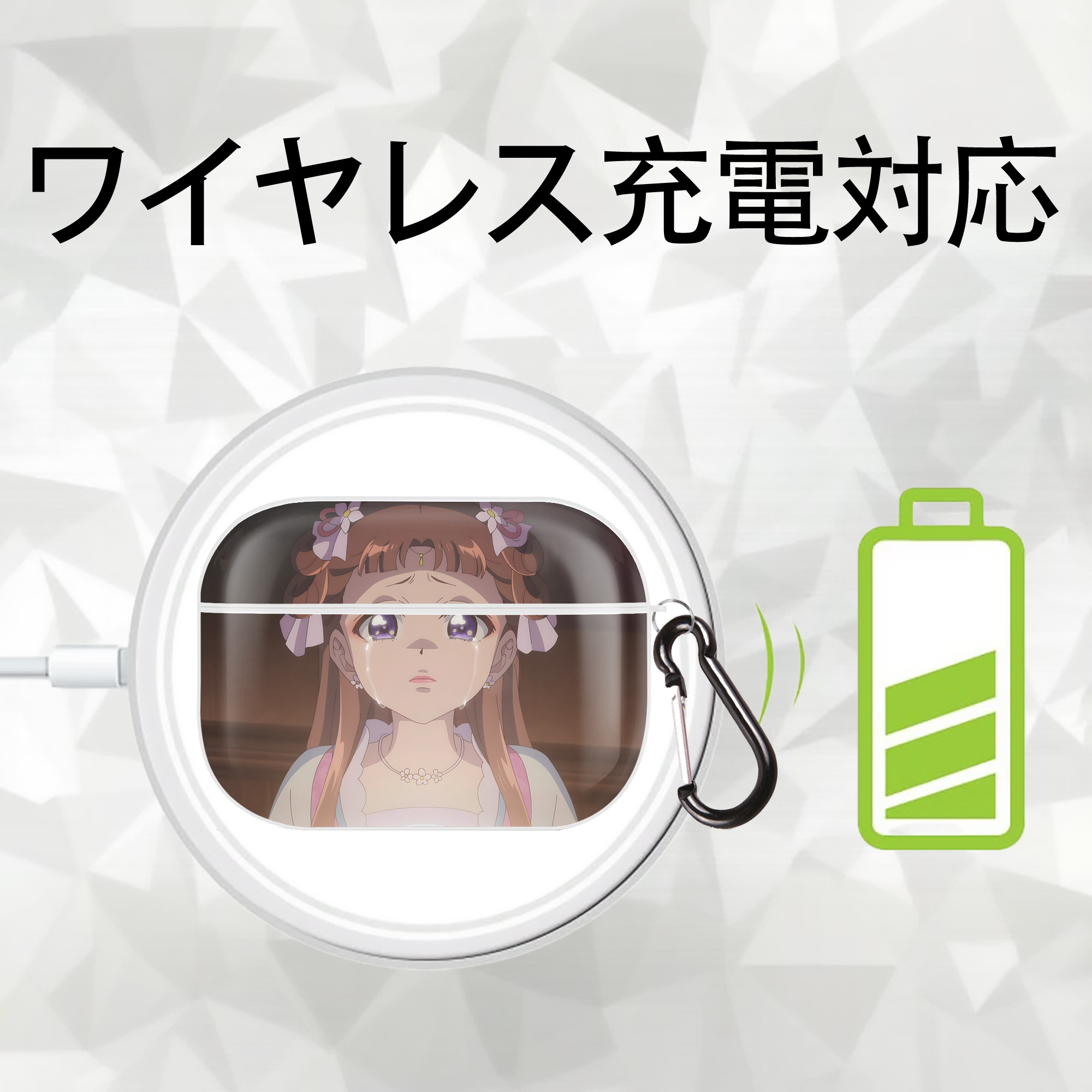薬屋のひとりごと The Apothecary Diaries 【AirPods Pro用】ハードシェル保護ケース 耐衝撃・防指紋・カラビナ付き商品仕様