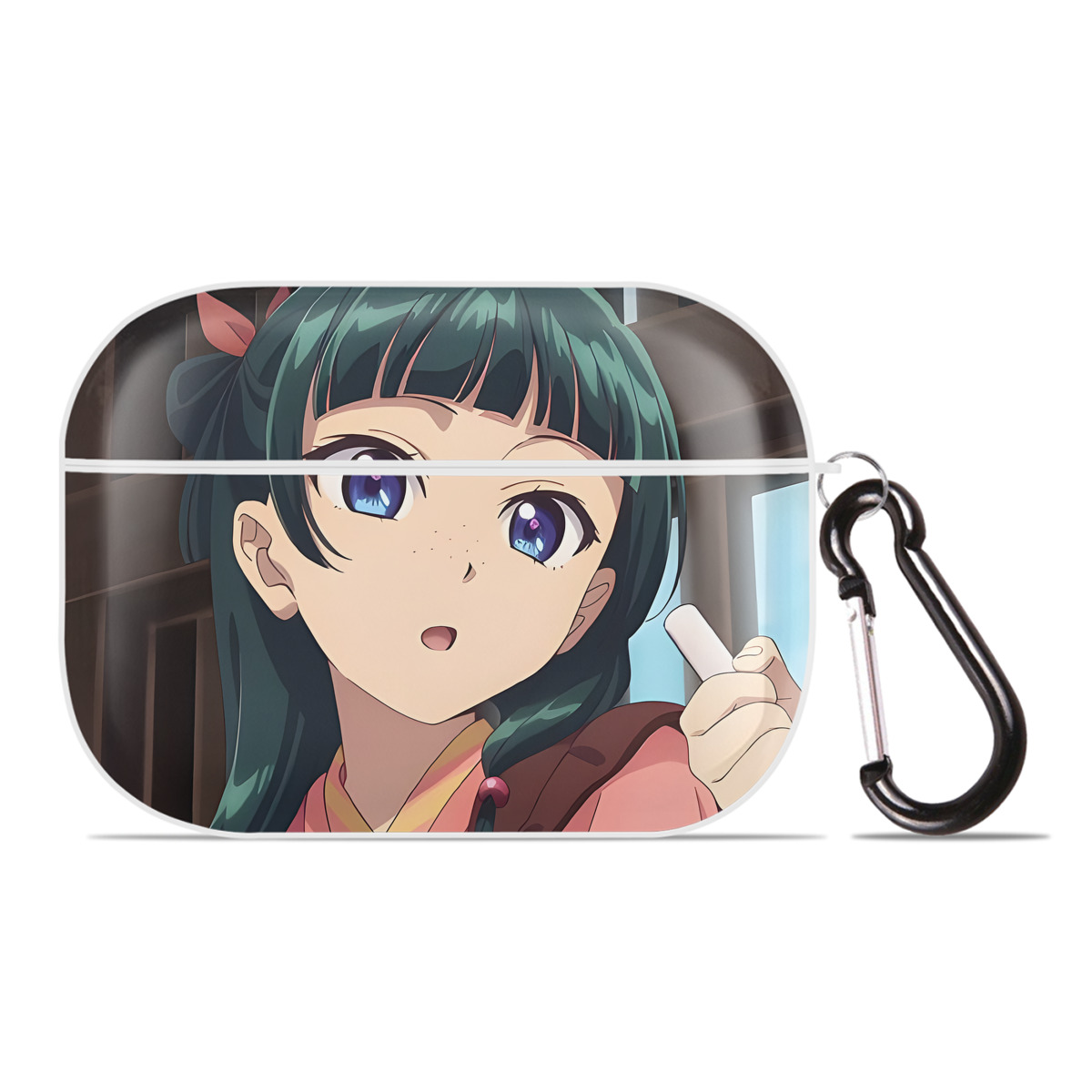 （画像用） 薬屋のひとりごと The Apothecary Diaries 【AirPods Pro用】ハードシェル保護ケース 耐衝撃・防指紋・カラビナ付き商品仕様
