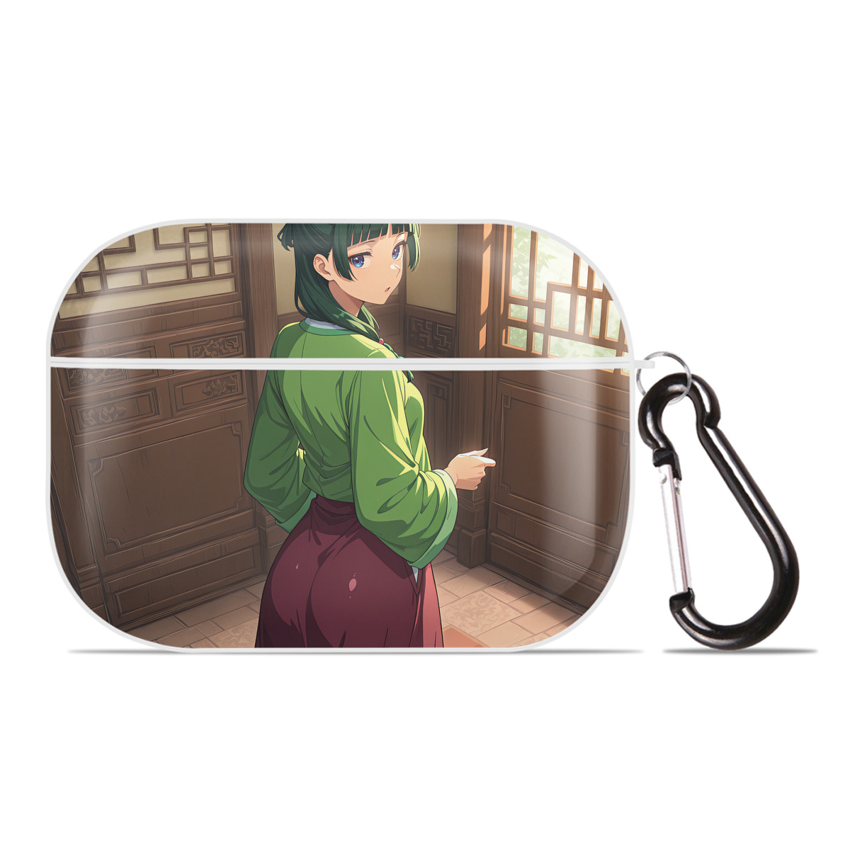（画像用） 薬屋のひとりごと The Apothecary Diaries 【AirPods Pro用】ハードシェル保護ケース 耐衝撃・防指紋・カラビナ付き商品仕様