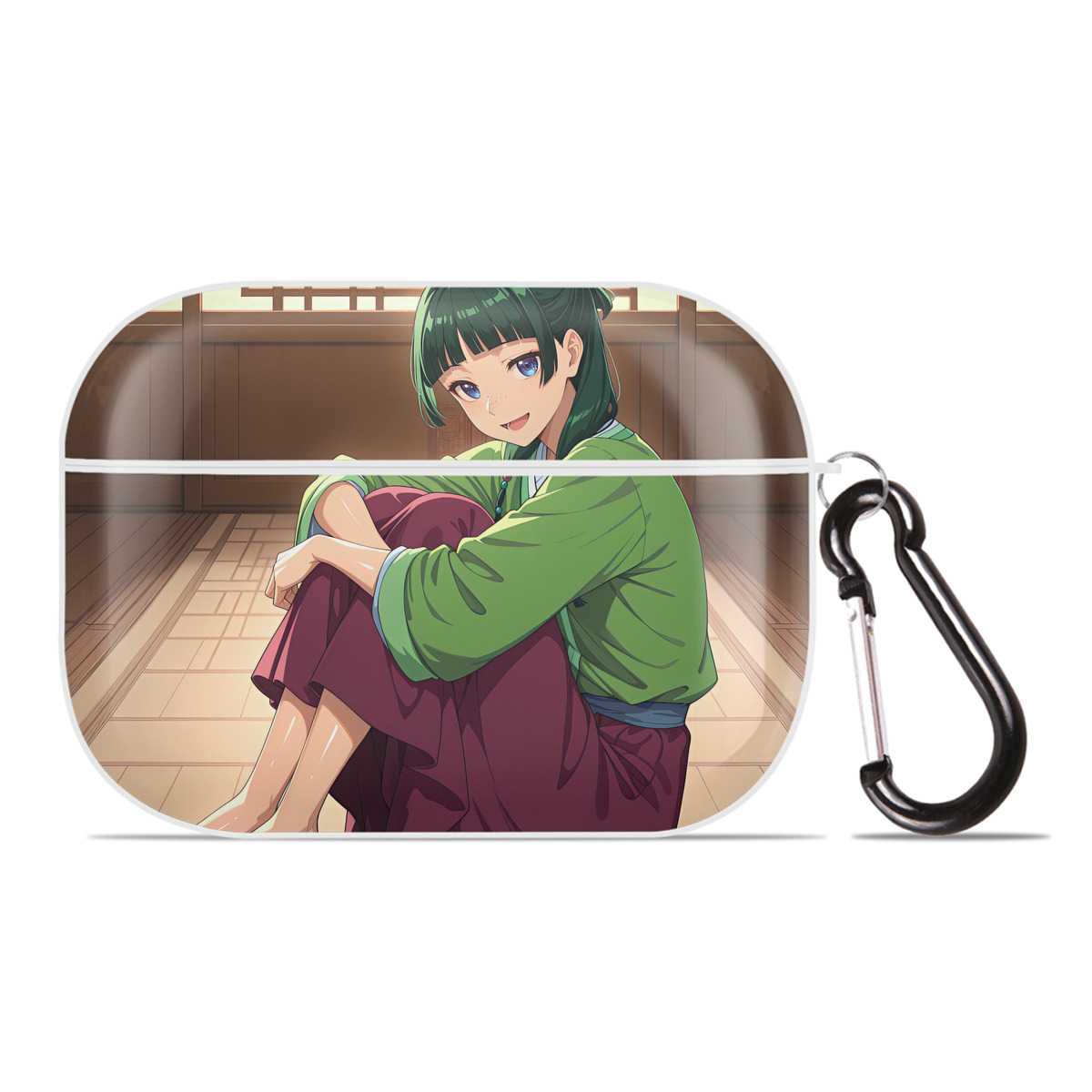 （画像用） 薬屋のひとりごと The Apothecary Diaries 【AirPods Pro用】ハードシェル保護ケース 耐衝撃・防指紋・カラビナ付き商品仕様