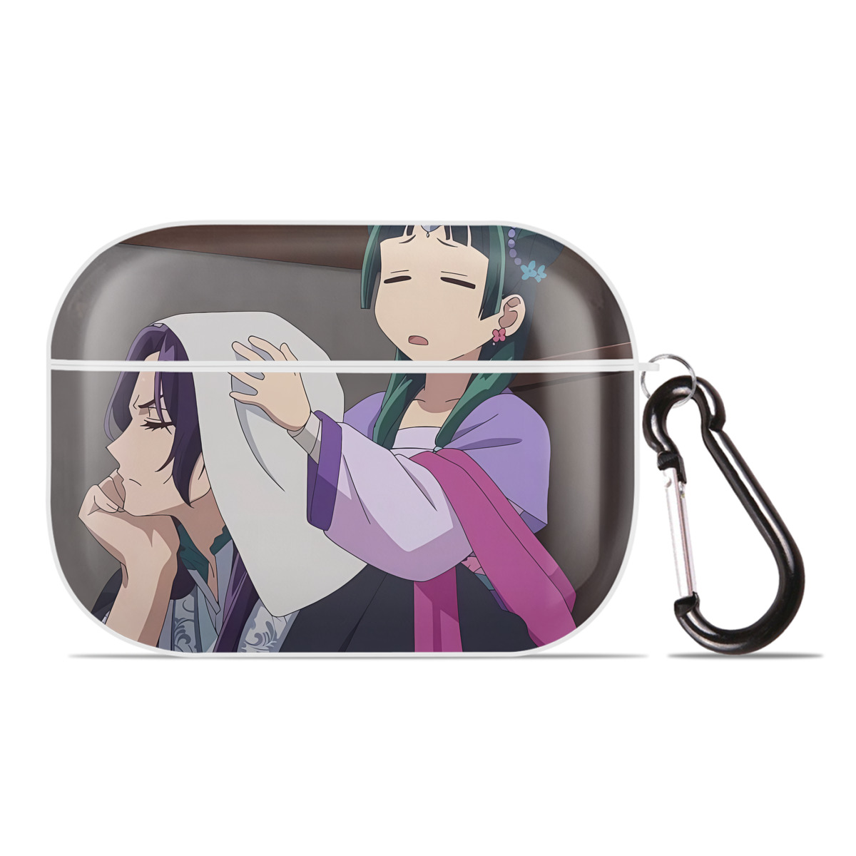 （画像用） 薬屋のひとりごと The Apothecary Diaries 【AirPods Pro用】ハードシェル保護ケース 耐衝撃・防指紋・カラビナ付き商品仕様