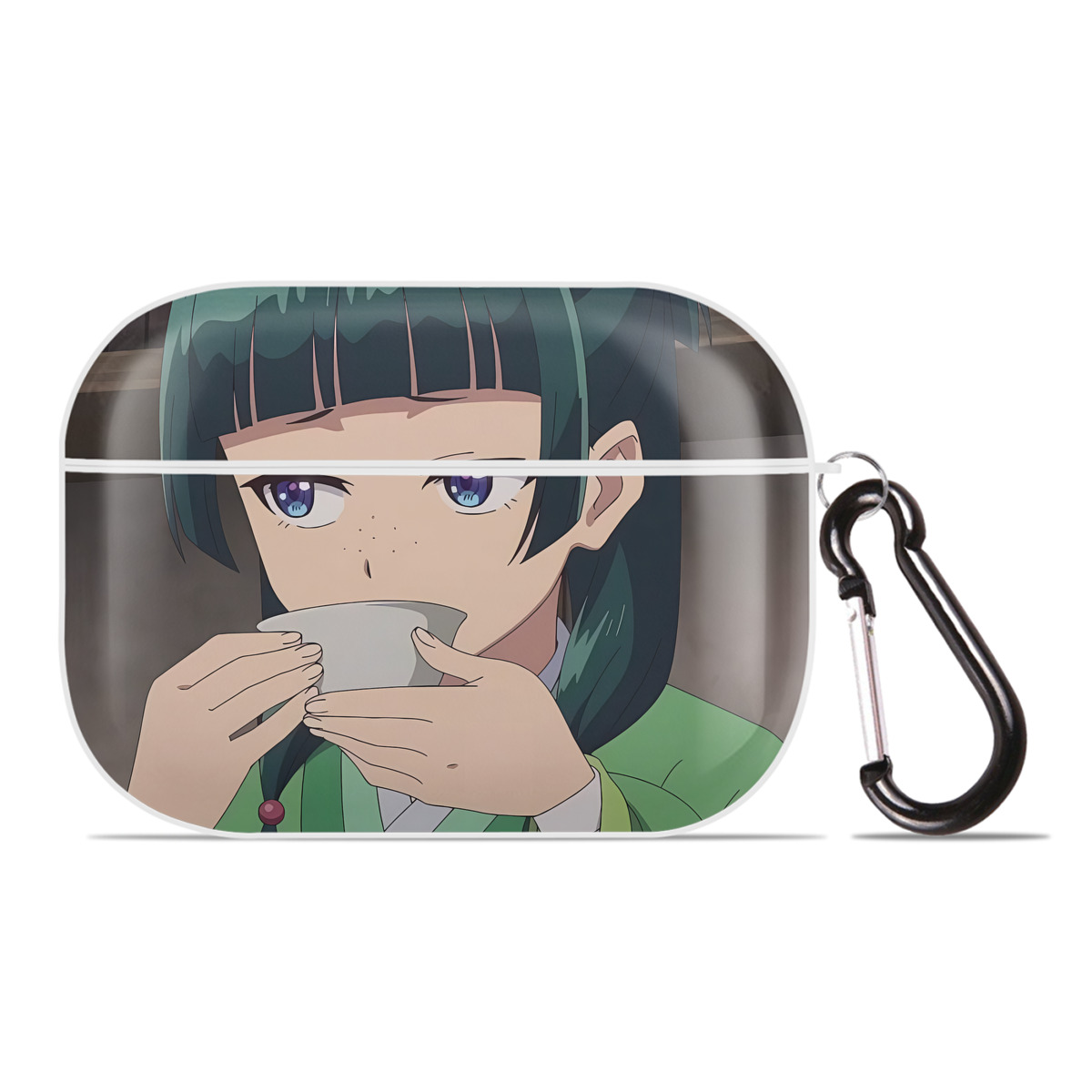 （画像用） 薬屋のひとりごと The Apothecary Diaries 【AirPods Pro用】ハードシェル保護ケース 耐衝撃・防指紋・カラビナ付き商品仕様