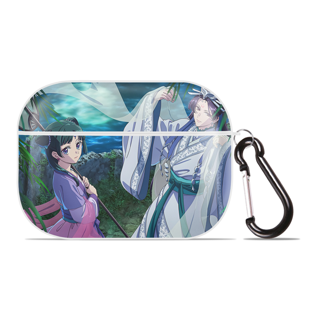 （画像用） 薬屋のひとりごと The Apothecary Diaries 【AirPods Pro用】ハードシェル保護ケース 耐衝撃・防指紋・カラビナ付き商品仕様