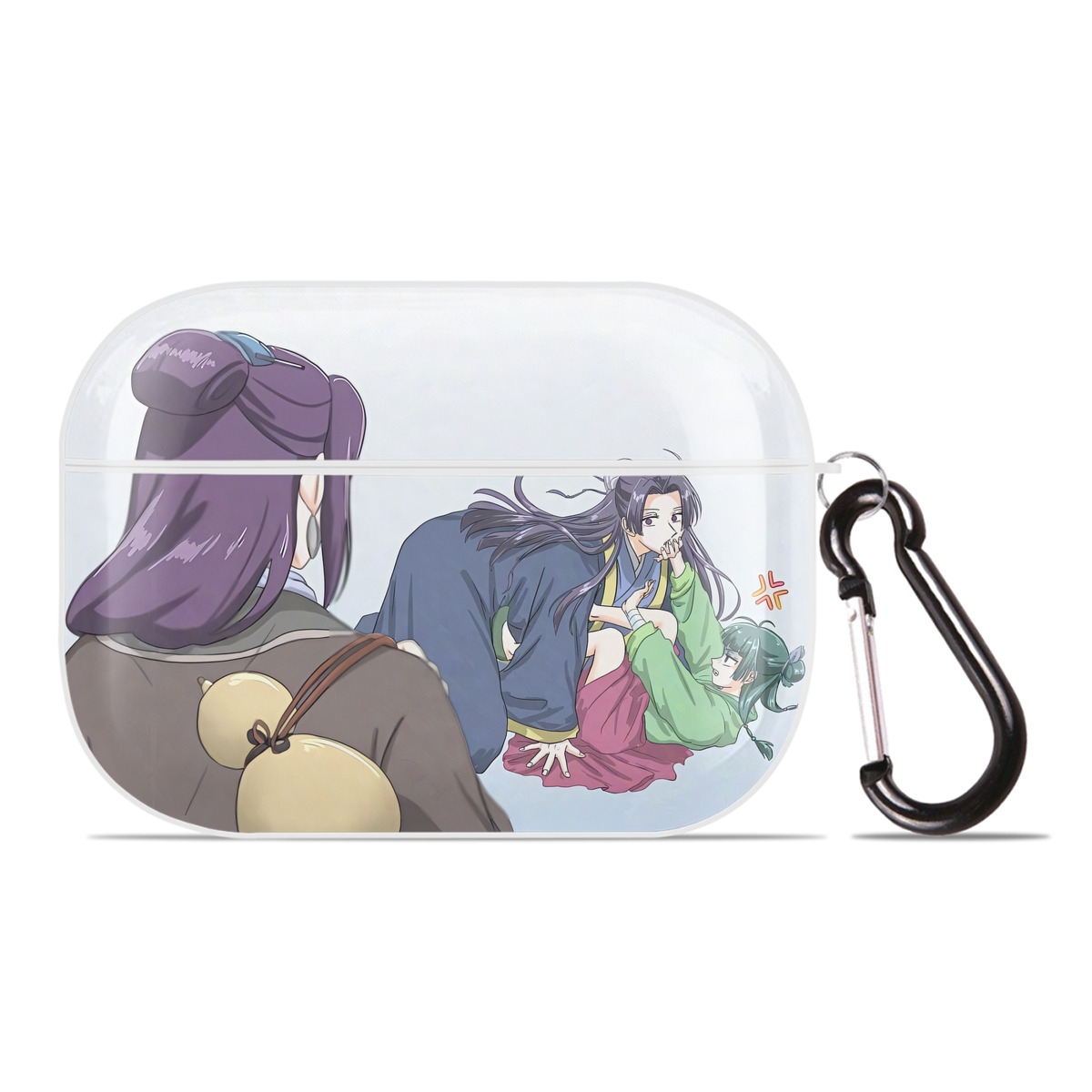（画像用） 薬屋のひとりごと The Apothecary Diaries 【AirPods Pro用】ハードシェル保護ケース 耐衝撃・防指紋・カラビナ付き商品仕様