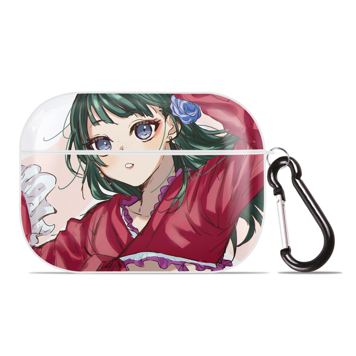 （画像用） 薬屋のひとりごと The Apothecary Diaries 【AirPods Pro用】ハードシェル保護ケース 耐衝撃・防指紋・カラビナ付き商品仕様