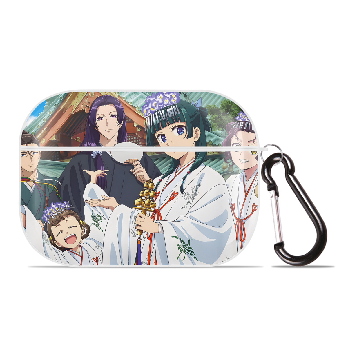 （画像用） 薬屋のひとりごと The Apothecary Diaries 【AirPods Pro用】ハードシェル保護ケース 耐衝撃・防指紋・カラビナ付き商品仕様
