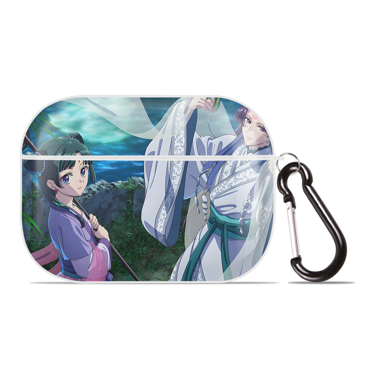 （画像用） 薬屋のひとりごと The Apothecary Diaries 【AirPods Pro用】ハードシェル保護ケース 耐衝撃・防指紋・カラビナ付き商品仕様
