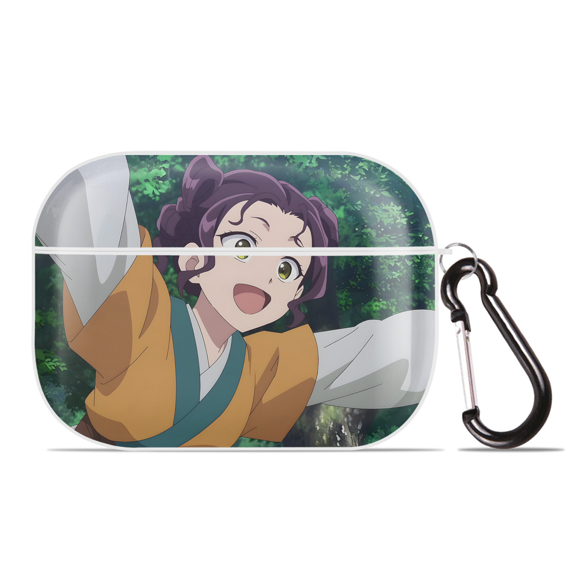 （画像用） 薬屋のひとりごと The Apothecary Diaries 【AirPods Pro用】ハードシェル保護ケース 耐衝撃・防指紋・カラビナ付き商品仕様