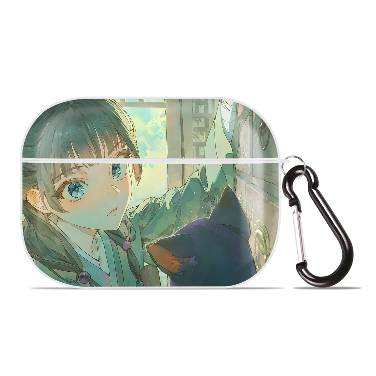 （画像用） 薬屋のひとりごと The Apothecary Diaries 【AirPods Pro用】ハードシェル保護ケース 耐衝撃・防指紋・カラビナ付き商品仕様