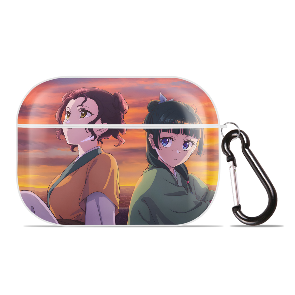 （画像用） 薬屋のひとりごと The Apothecary Diaries 【AirPods Pro用】ハードシェル保護ケース 耐衝撃・防指紋・カラビナ付き商品仕様