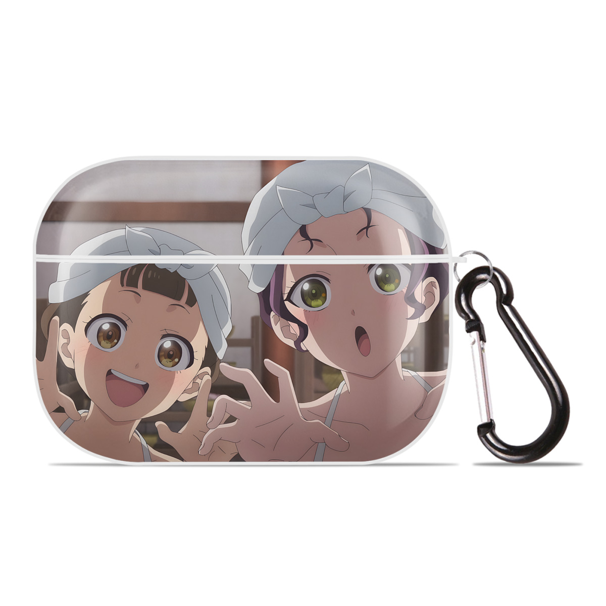（画像用） 薬屋のひとりごと The Apothecary Diaries 【AirPods Pro用】ハードシェル保護ケース 耐衝撃・防指紋・カラビナ付き商品仕様