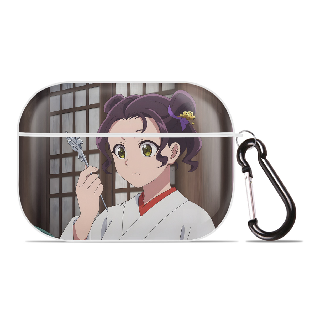 （画像用） 薬屋のひとりごと The Apothecary Diaries 【AirPods Pro用】ハードシェル保護ケース 耐衝撃・防指紋・カラビナ付き商品仕様