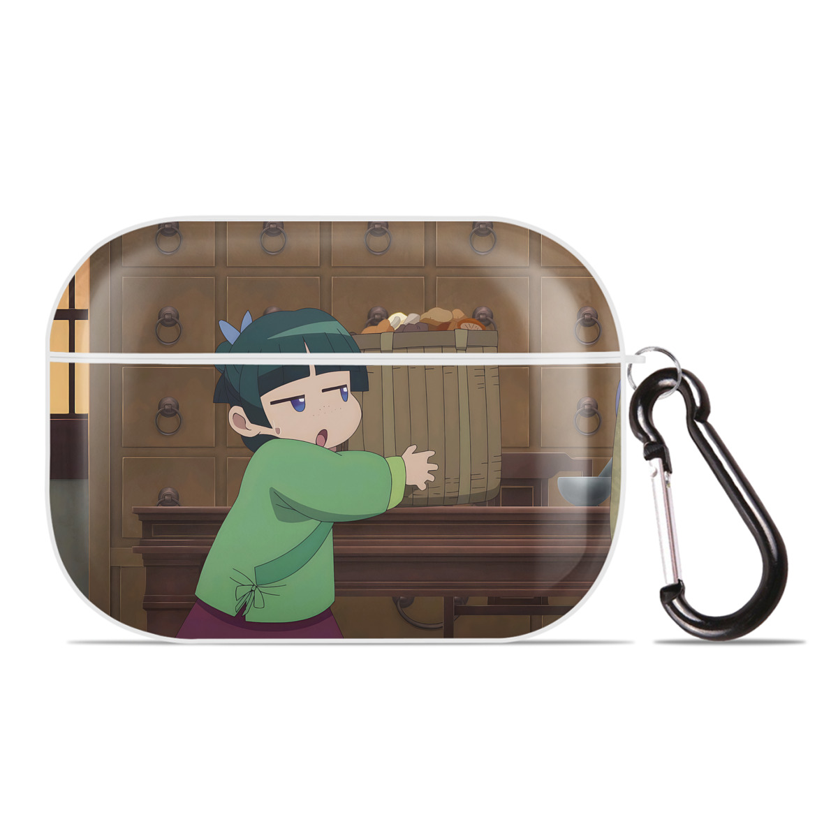 （画像用） 薬屋のひとりごと The Apothecary Diaries 【AirPods Pro用】ハードシェル保護ケース 耐衝撃・防指紋・カラビナ付き商品仕様