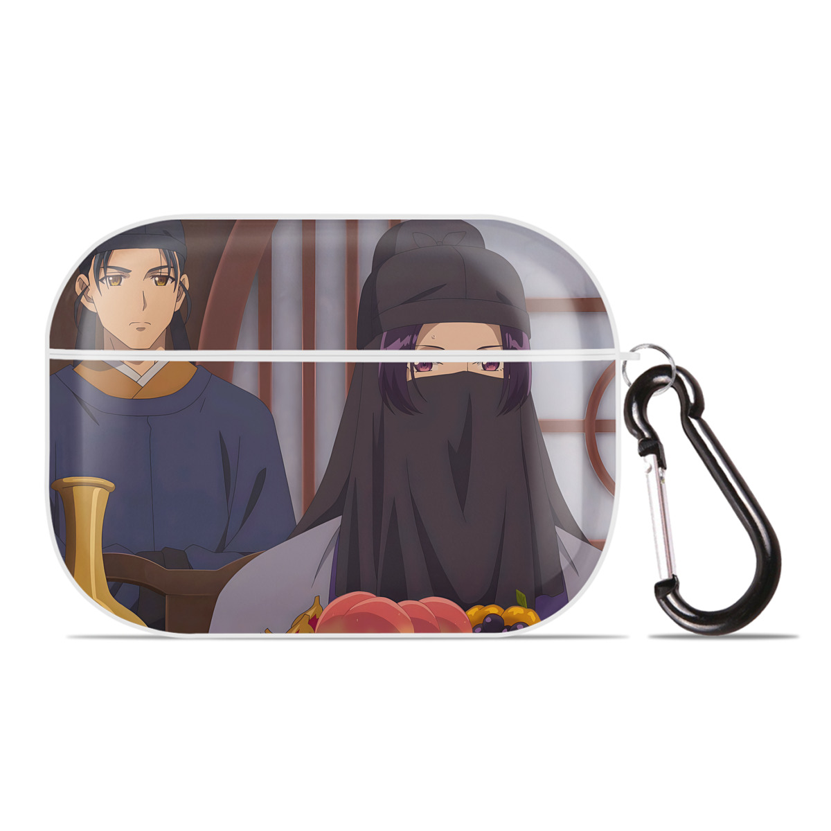 （画像用） 薬屋のひとりごと The Apothecary Diaries 【AirPods Pro用】ハードシェル保護ケース 耐衝撃・防指紋・カラビナ付き商品仕様