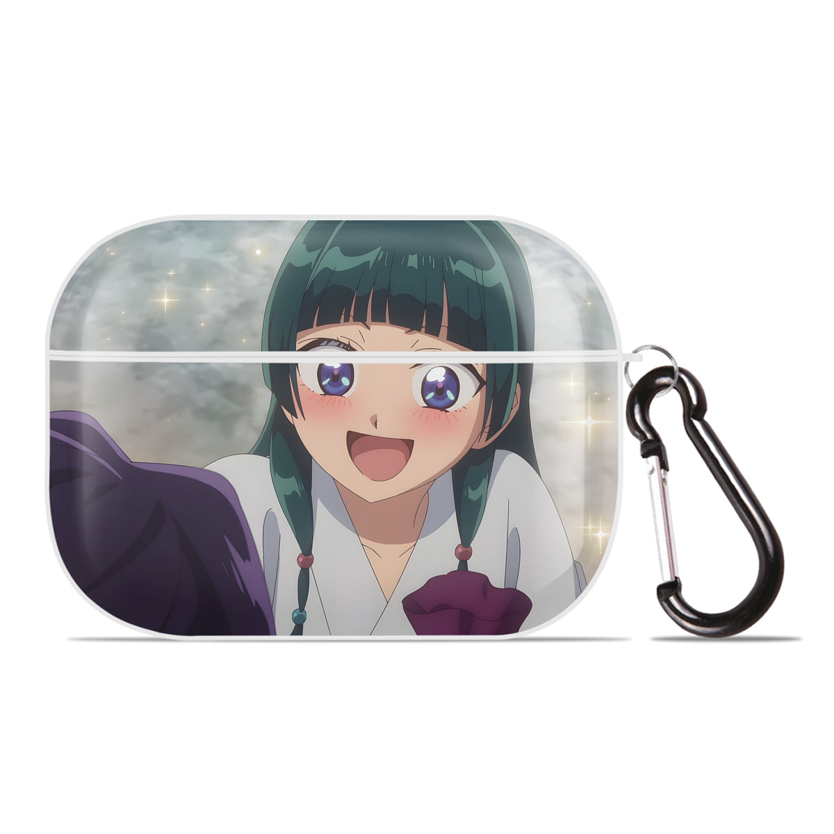（画像用） 薬屋のひとりごと The Apothecary Diaries 【AirPods Pro用】ハードシェル保護ケース 耐衝撃・防指紋・カラビナ付き商品仕様