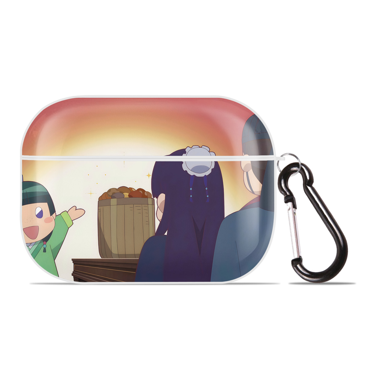 （画像用） 薬屋のひとりごと The Apothecary Diaries 【AirPods Pro用】ハードシェル保護ケース 耐衝撃・防指紋・カラビナ付き商品仕様