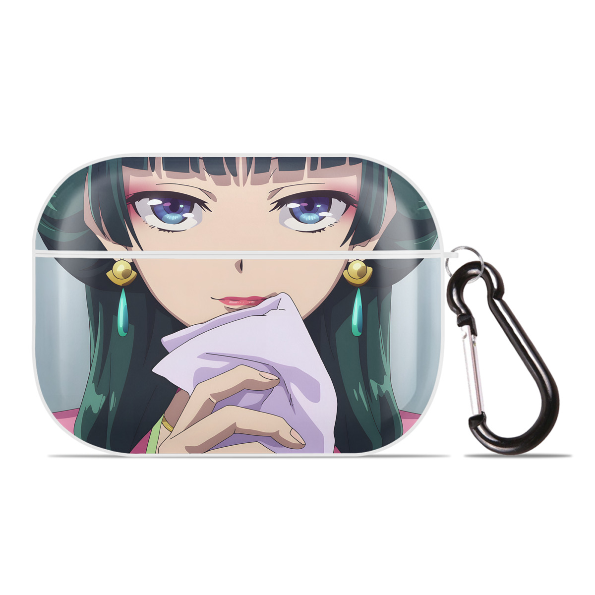 （画像用） 薬屋のひとりごと The Apothecary Diaries 【AirPods Pro用】ハードシェル保護ケース 耐衝撃・防指紋・カラビナ付き商品仕様