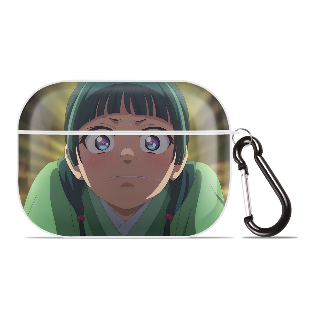（画像用） 薬屋のひとりごと The Apothecary Diaries 【AirPods Pro用】ハードシェル保護ケース 耐衝撃・防指紋・カラビナ付き商品仕様