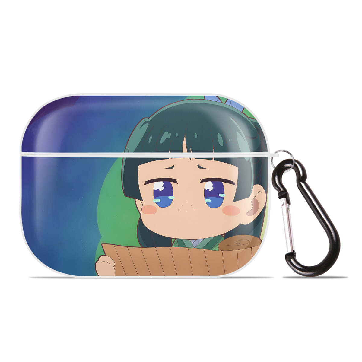 （画像用） 薬屋のひとりごと The Apothecary Diaries 【AirPods Pro用】ハードシェル保護ケース 耐衝撃・防指紋・カラビナ付き商品仕様