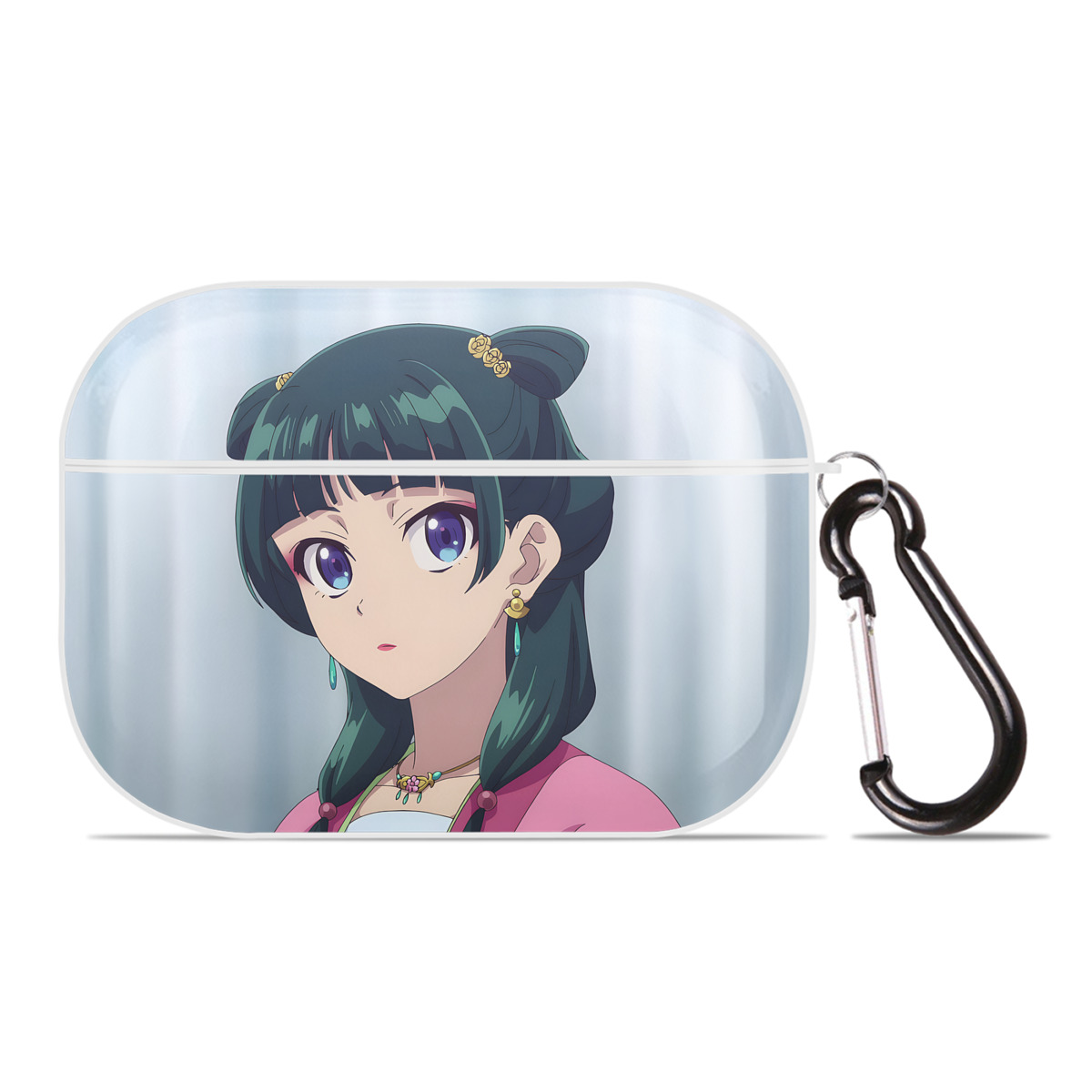 （画像用） 薬屋のひとりごと The Apothecary Diaries 【AirPods Pro用】ハードシェル保護ケース 耐衝撃・防指紋・カラビナ付き商品仕様