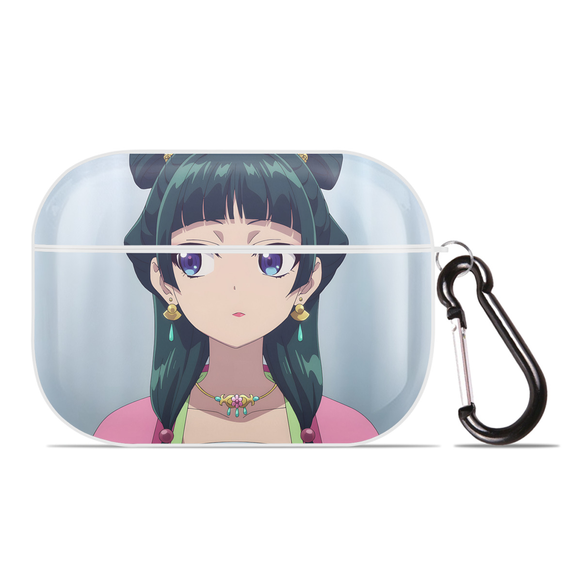 （画像用） 薬屋のひとりごと The Apothecary Diaries 【AirPods Pro用】ハードシェル保護ケース 耐衝撃・防指紋・カラビナ付き商品仕様