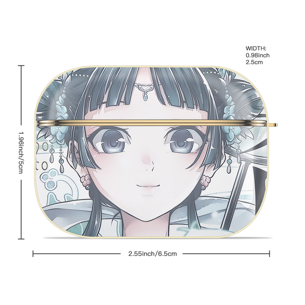薬屋のひとりごと The Apothecary Diaries 【AirPods Pro用】ハードシェル保護ケース｜耐衝撃・防指紋・カラビナ付き商品仕様
