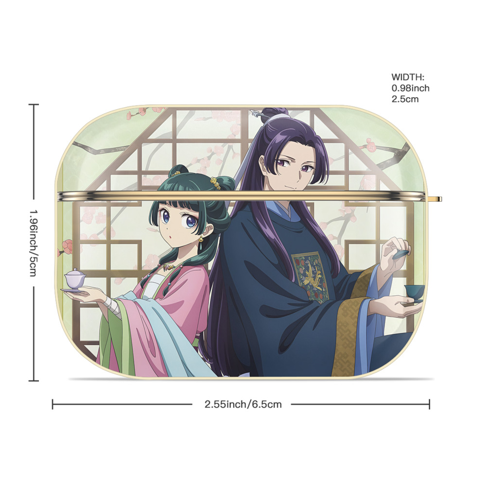薬屋のひとりごと The Apothecary Diaries 【AirPods Pro用】ハードシェル保護ケース｜耐衝撃・防指紋・カラビナ付き商品仕様