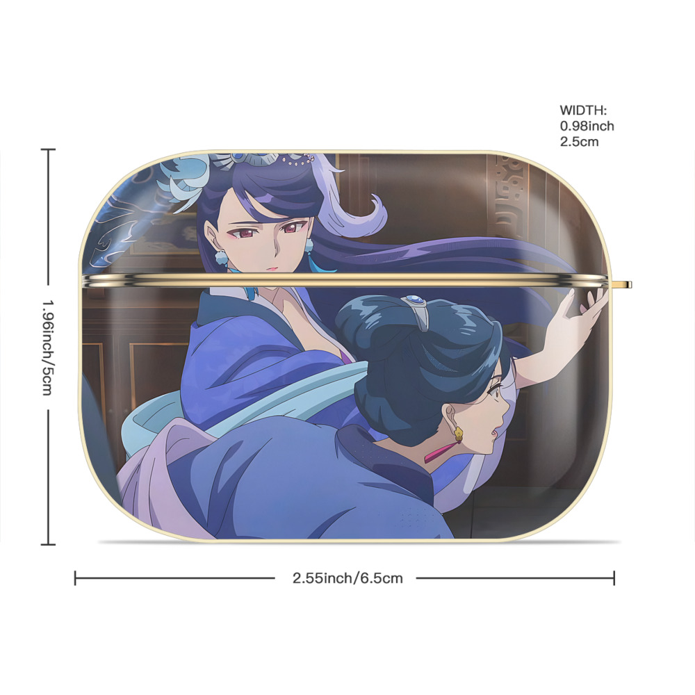 薬屋のひとりごと The Apothecary Diaries 【AirPods Pro用】ハードシェル保護ケース｜耐衝撃・防指紋・カラビナ付き商品仕様