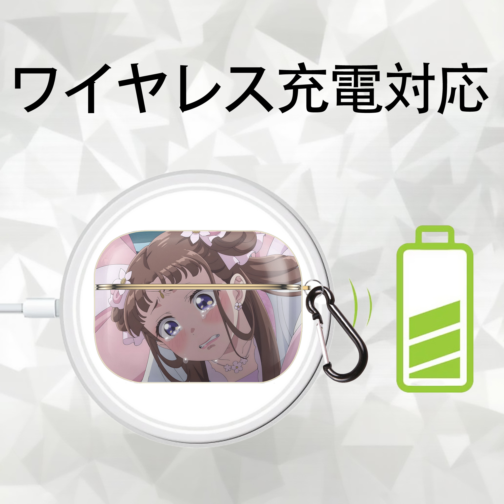 薬屋のひとりごと The Apothecary Diaries 【AirPods Pro用】ハードシェル保護ケース｜耐衝撃・防指紋・カラビナ付き商品仕様