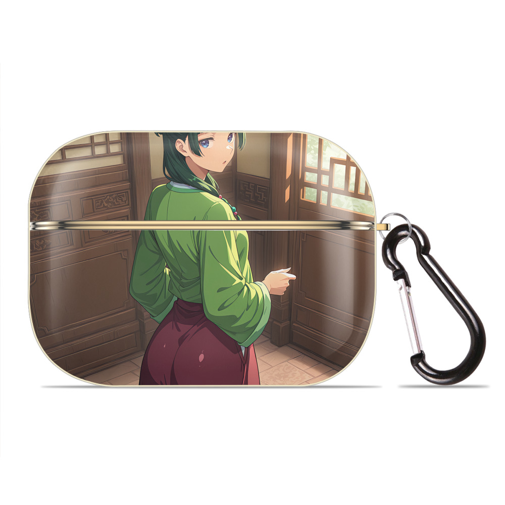 （画像用） 薬屋のひとりごと The Apothecary Diaries 【AirPods Pro用】ハードシェル保護ケース｜耐衝撃・防指紋・カラビナ付き商品仕様