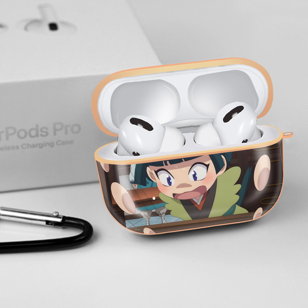 薬屋のひとりごと The Apothecary Diaries 【AirPods Pro用】ハードシェル保護ケース｜耐衝撃・防指紋・カラビナ付き商品仕様