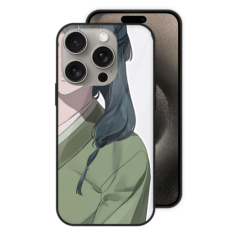 薬屋のひとりごと The Apothecary Diaries 【iPhone15Pro対応】スマホケース 耐衝撃＆黄変防止 背面ガラス