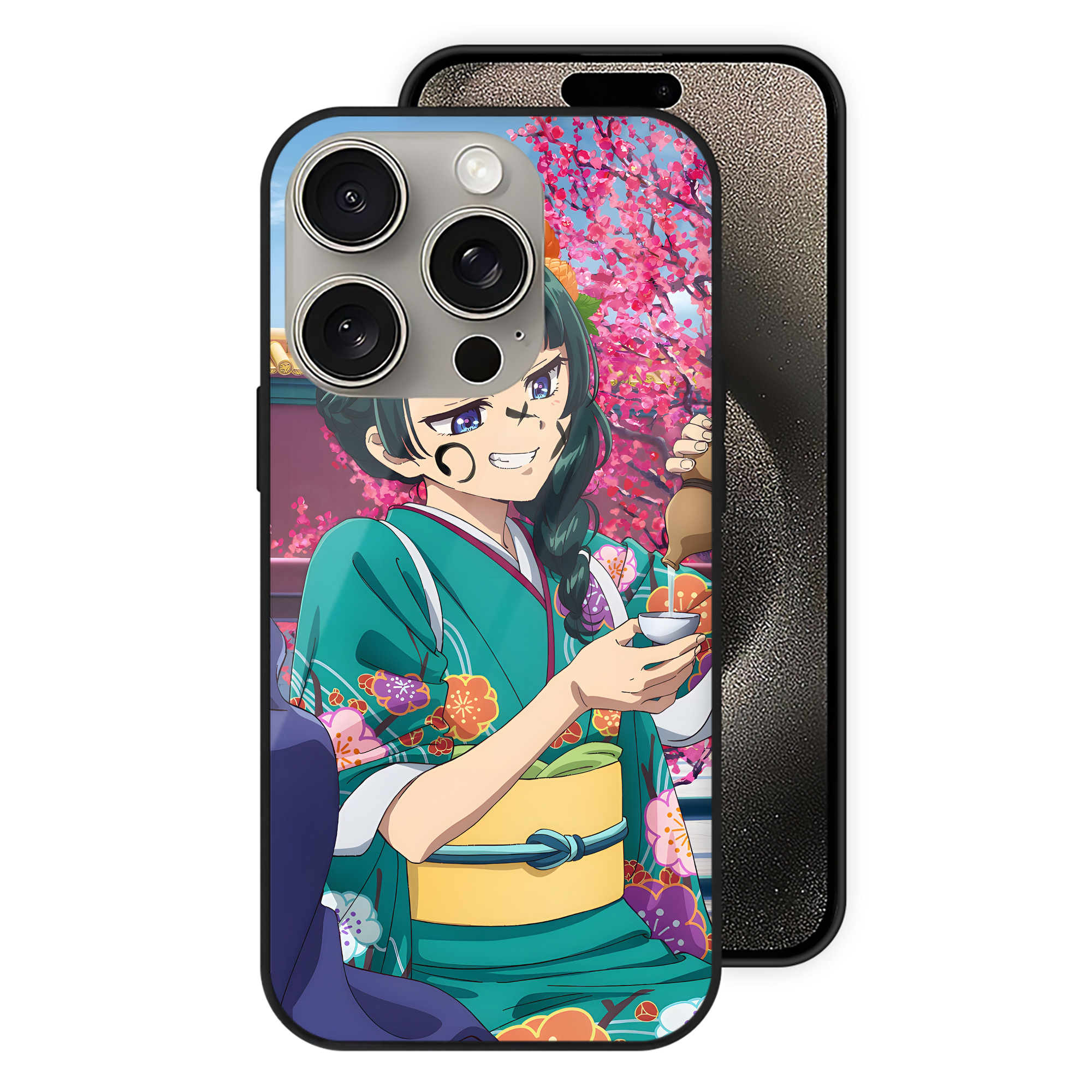 （画像用） 薬屋のひとりごと The Apothecary Diaries 【iPhone15Pro対応】スマホケース 耐衝撃＆黄変防止 背面ガラス