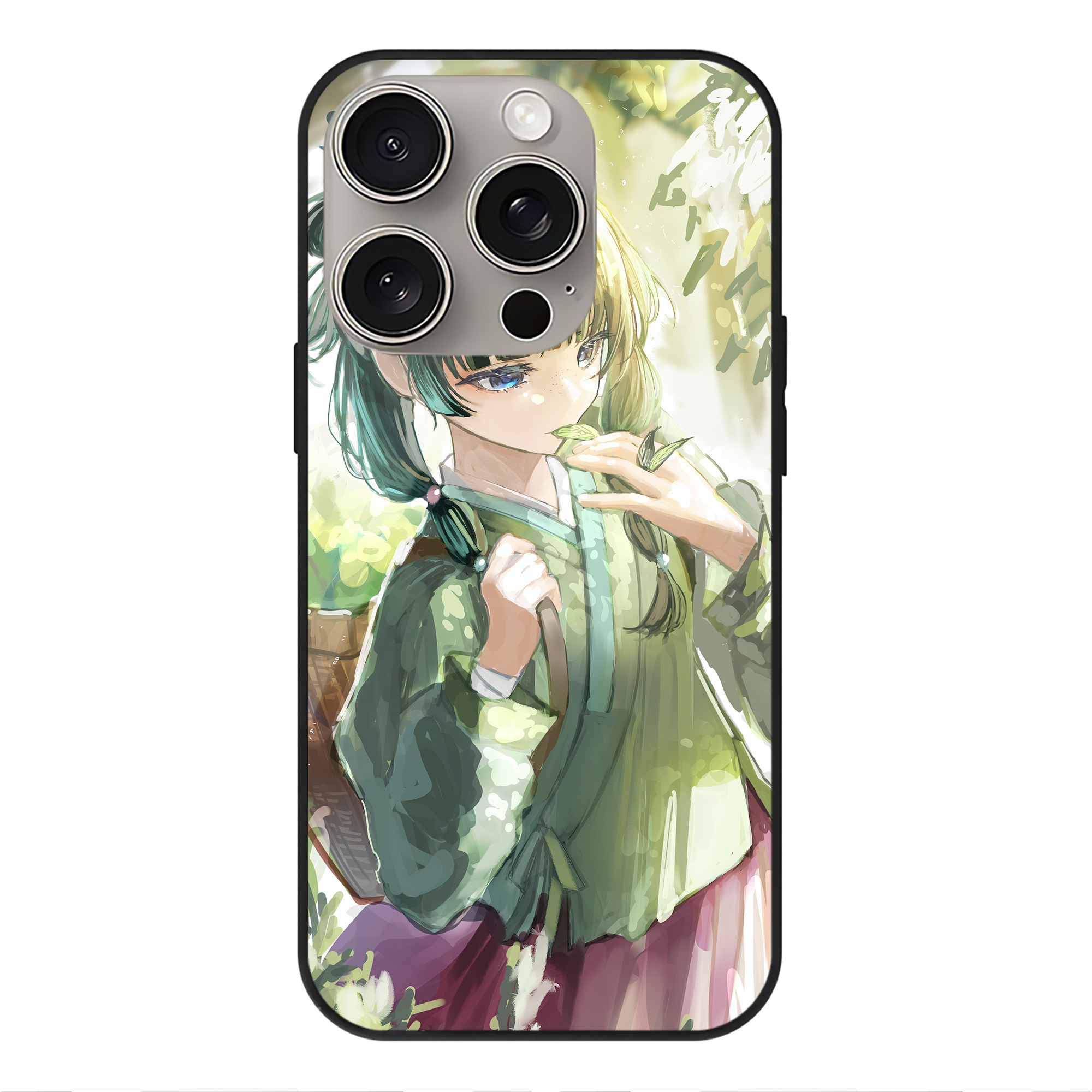 薬屋のひとりごと The Apothecary Diaries 【iPhone15Pro対応】スマホケース 耐衝撃＆黄変防止 背面ガラス