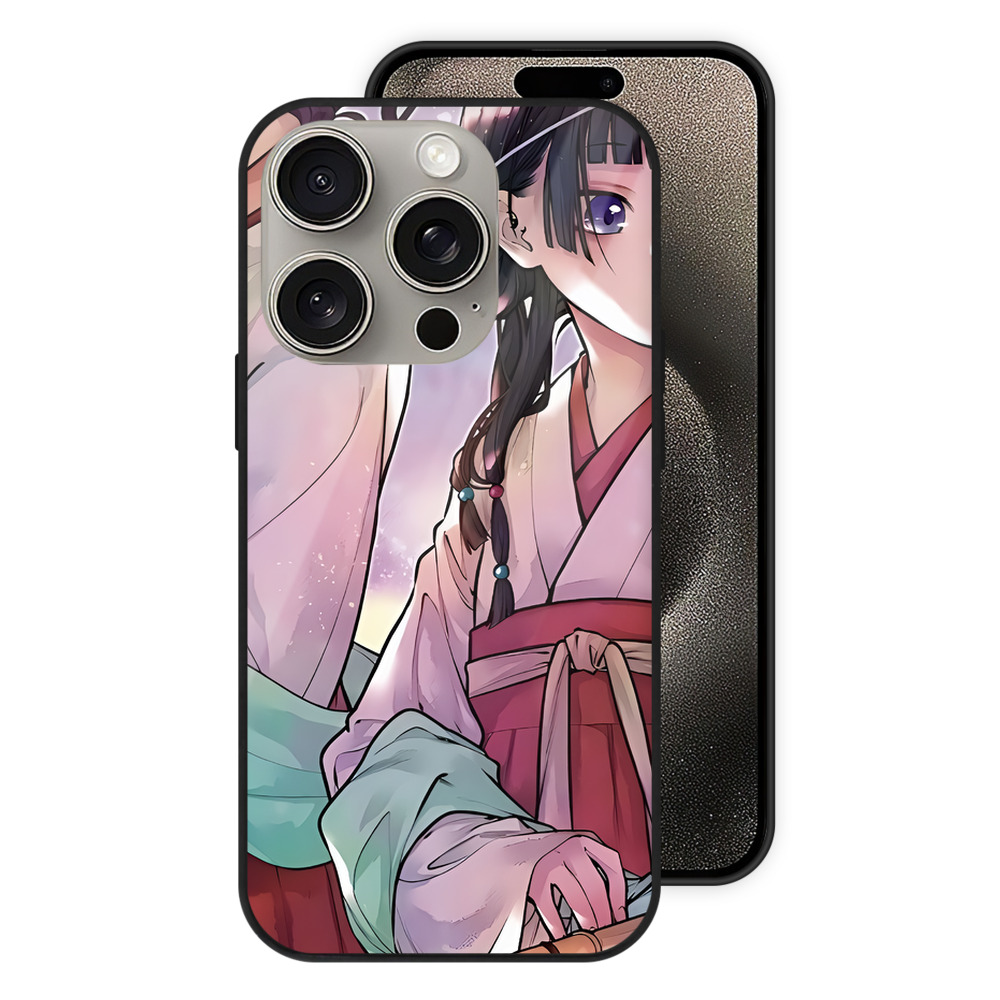 薬屋のひとりごと The Apothecary Diaries 【iPhone15Pro対応】スマホケース 耐衝撃＆黄変防止 背面ガラス