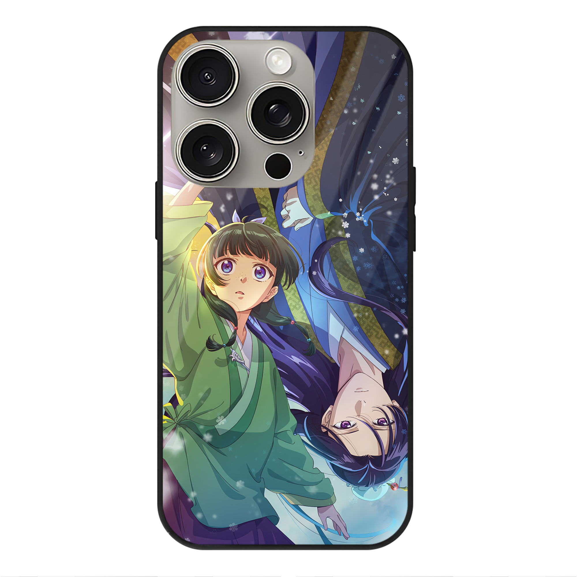 薬屋のひとりごと The Apothecary Diaries 【iPhone15Pro対応】スマホケース 耐衝撃＆黄変防止 背面ガラス