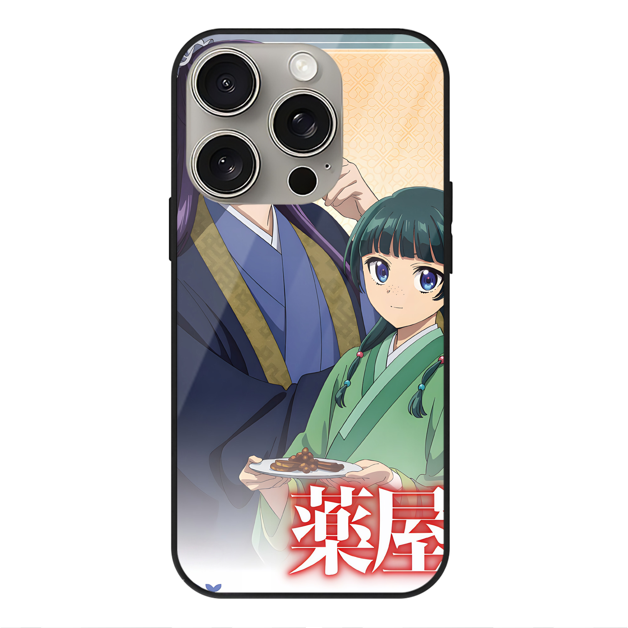 薬屋のひとりごと The Apothecary Diaries 【iPhone15Pro対応】スマホケース 耐衝撃＆黄変防止 背面ガラス