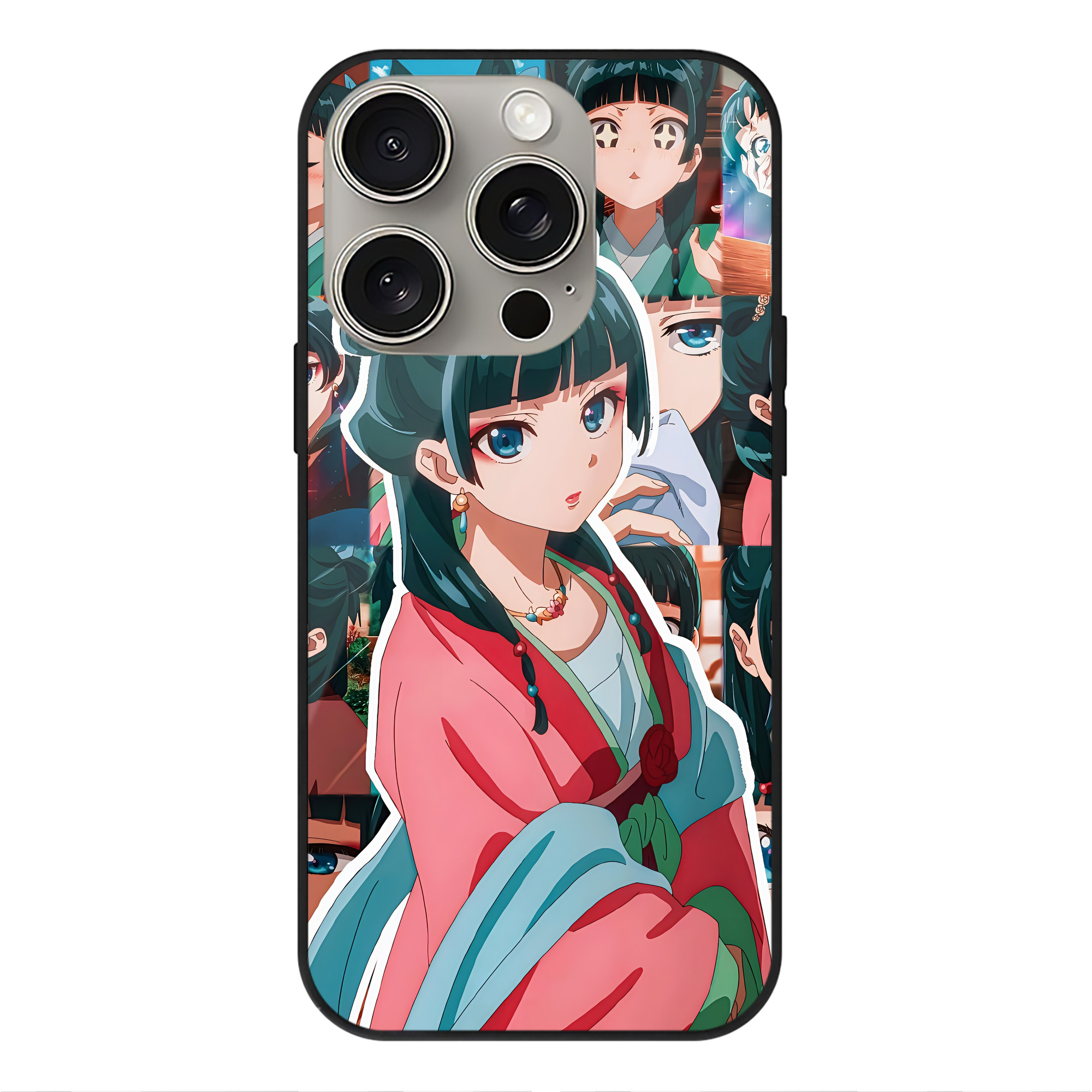 薬屋のひとりごと The Apothecary Diaries 【iPhone15Pro対応】スマホケース 耐衝撃＆黄変防止 背面ガラス